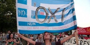 Protest zum Referendum in Griechenland