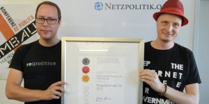 Auszeichnung für Netzpolitik.org