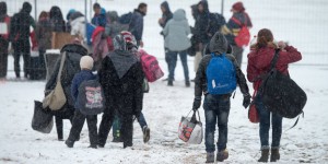 Wintereinbruch trifft Flüchtlinge